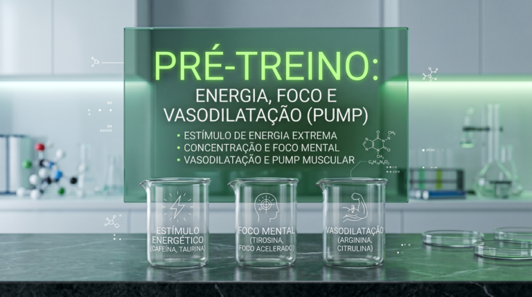 Suplementos pré-treino das marcas Growth Supplements e Dark Lab selecionados pelo O Promocinho para máxima energia e foco nos treinos.
